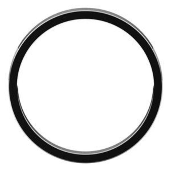 14K X1 White 2.5 mm Flat Band Size 7